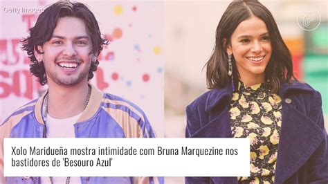 Bruna Marquezine e Xolo Maridueña surgem de rosto colado nos bastidores