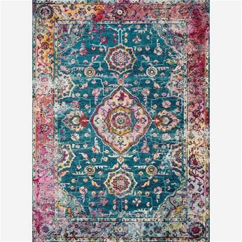 Prints To The Max Justina Blakeney X Loloi Silvia Teal Berry Rug