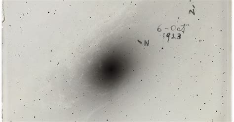 Edwin Hubbles Photographic Plate Of Andromeda The Planetary Society