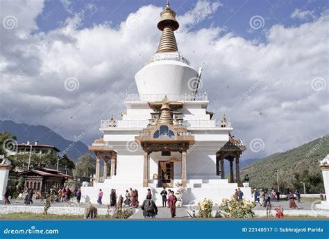 The National Memorial Chorten At Thimphubhutan Editorial Photography