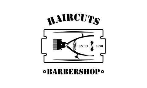 Barber Shop Vector Vintage Logo Label Graphic By 2qnah · Creative Fabrica