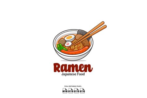 Ramen Cartoon Logo Graphic By Ajiwaluyo88 · Creative Fabrica