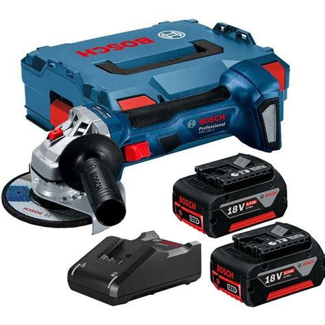 Bosch Gws V V Mm Brushless Angle Grinder X Ah Batteries