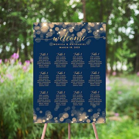 Wedding Seating Chart Etsy