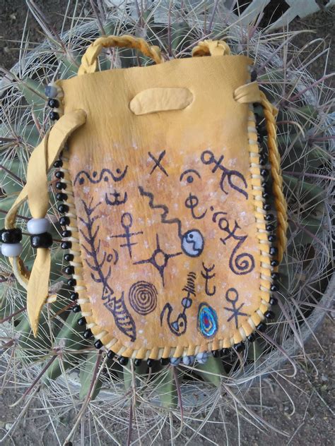 Words Of The Wingmakers Medicine Bag Leather Craft Native American