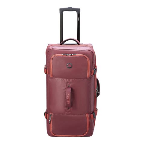 Delsey Raspail 2 Wheel Trolley Duffle Bag 64 Red Trolley Reistas Tas2go