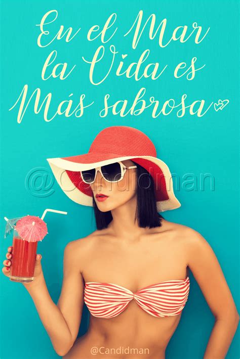 En el mar la vida es más sabrosa Candidman Bikinis Floppy hat Cute