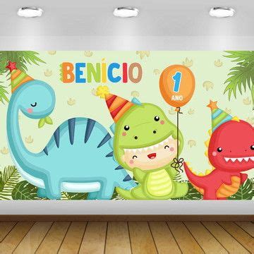 Painel Dinossauro Baby Amigo M Impress O Lona No Elo Paris