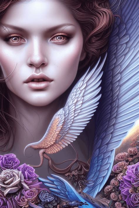 Hyper Detailed Beautiful Face Angel Creative Fabrica