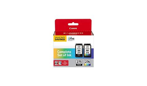 Canon Pg 275cl 276 Value Pack 2 Pack Black Color Cyan Magenta