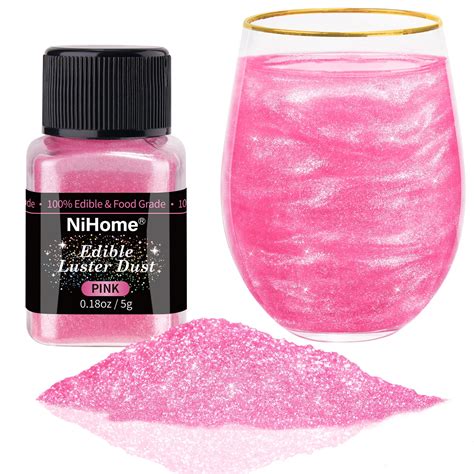 Nihome Edible Food Grade Shimmer Powder Glitter Luster Dust Metallic Fancy Food Decorating Dust