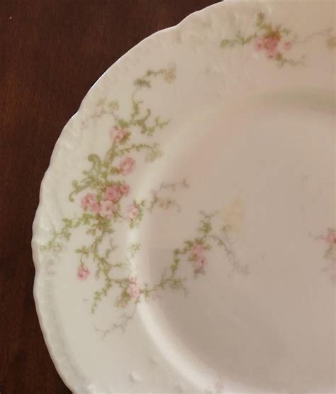 Antique Haviland Limoges Plate Pink Roses Collectible China Tea