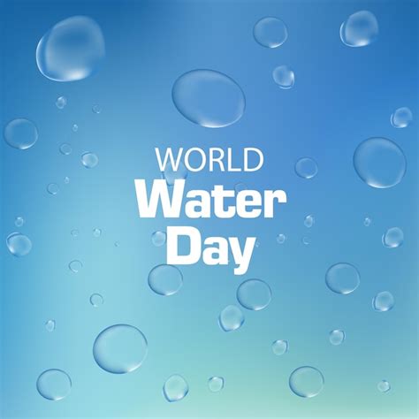 Premium Vector World Water Day Vector Water Day Vector Illustrator