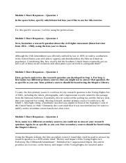 Module Five Short Responses Applied History Skyler Rankin Docx