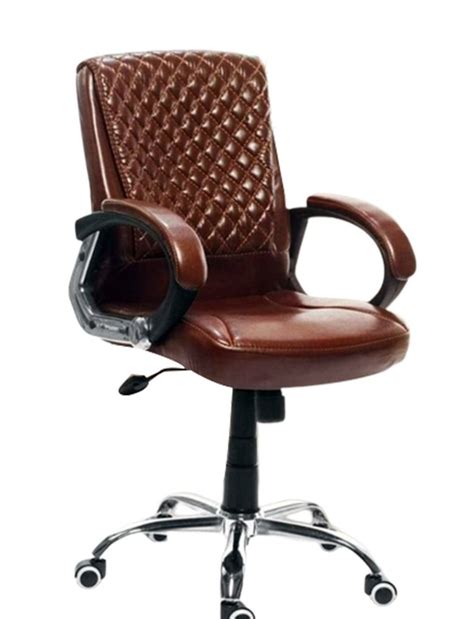 Leather High Back Office Revolving Chair Brown At Rs 3400 In Agra