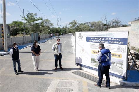 Ren N Barrera Supervisa Obras De Mejoramiento De Infraestructura Urbana