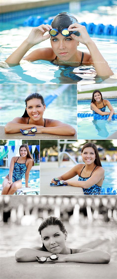 Swim Shots For Senior Girl In Pool Swimming Senior Pictures Swimming