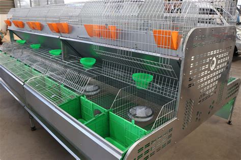 Wire Floor Custom Rabbit Cage Large Commercial Rabbit Breeding Cages