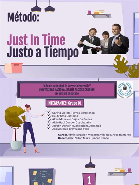 Presentación Just In Time Justo A Tiempo Pdf Lean Manufacturing