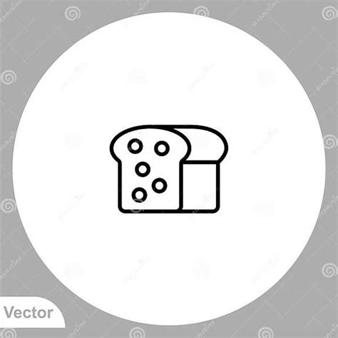 Símbolo De Icono Del Vector De Pan Ilustración Del Vector Ilustración