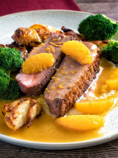 Pan Fried Duck Breast With Orange Sauce Krumpli