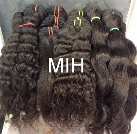 Rih Black Temple Human Curly Hair For Personal And Parlour At Rs 1400