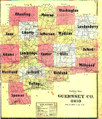 Guernsey County Ohio GenWeb Project : Maps : Historical Development of ...