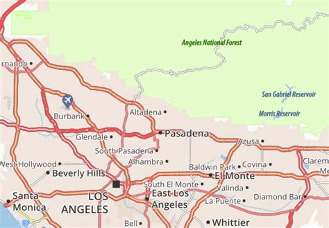 Michelin Altadena Map Viamichelin