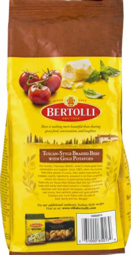 Bertolli Tuscan Braised Beef With Potatoes 24 Oz Kroger