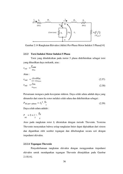 Rancang Bangun Example 10 𝜔 𝑟 𝑠 Gambar 2 Rangkaian Ekivalen Akhir Per Phasa Motor Induksi