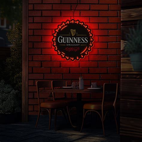 Guinness Neon Sign Guinness Beer Led Sign Guinness Logo Wall - Etsy