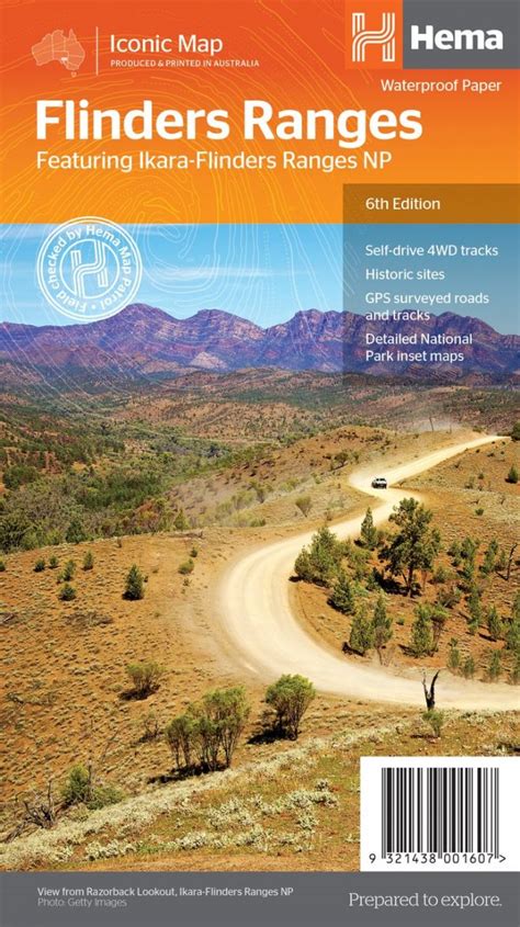 Hema Flinders Ranges Map 6th Edition Pat Callinans 4x4 Adventures