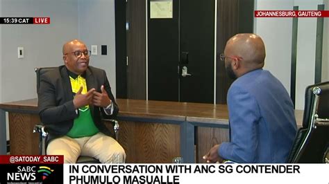 Abongile Dumako In Conversation With Anc Nec Member Phumulo Masualle Youtube