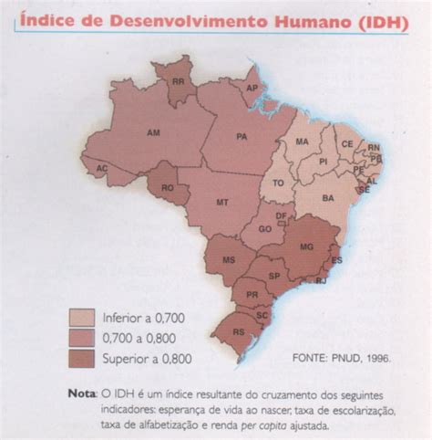 Professor Wladimir Geografia Brasil Indicadores Sociais E Econômicos Mapas E EstatÍsticas