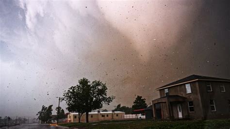 Father And Son Capture Deadly Tornado As It Rips Through Perryton TX