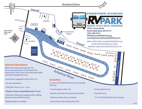 RV Park Map | Downtown Riverside RV Park