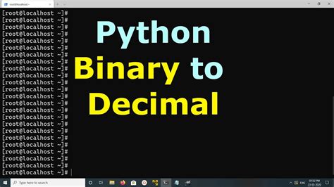 Python How To Convert Binary To Decimal YouTube