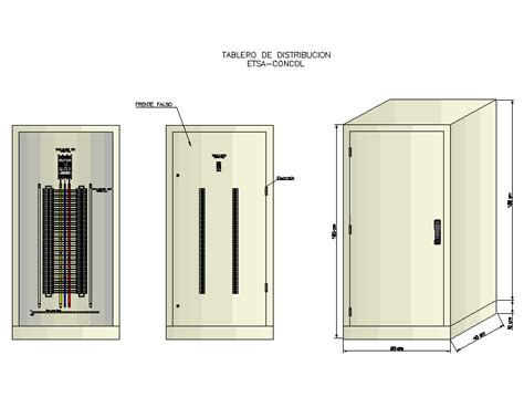 Tablero Autosoportado En AutoCAD Librería CAD