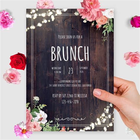 Custom Brunch Invitations - Download or Order prints