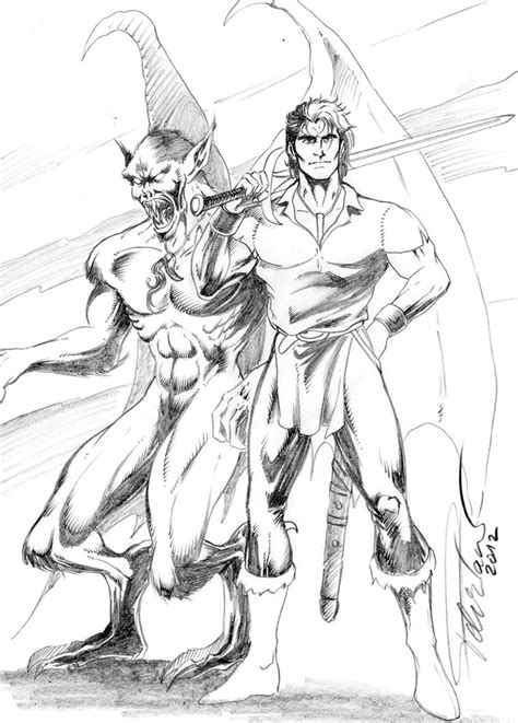 Sword Of Truth Gratch And Richard Rahl Sketch By Solrac Onaicilef On