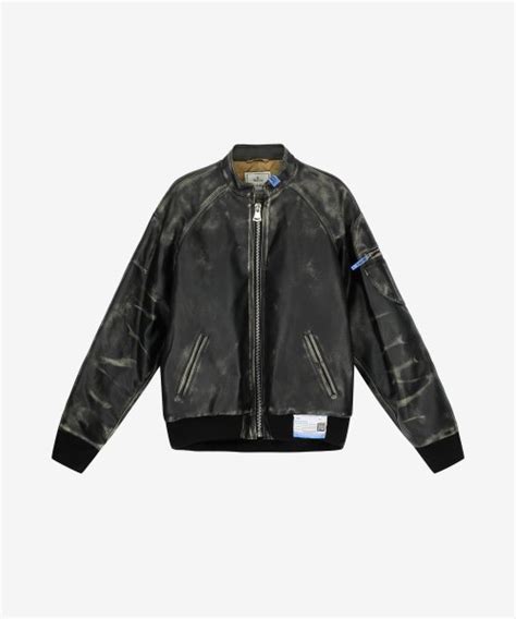 Musinsa Maison Mihara Yasuhiro Synthetic Fake Leather Biker Jacket