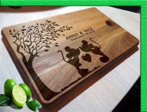 Cutting Boards Handmade Mickey Mouse Cutting Board Wedding