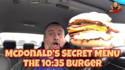 Mcdonalds Secret Menu Item The 1035 Burger Youtube