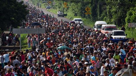 Thousands Of Migrants Cross Into Mexico On Way To Us