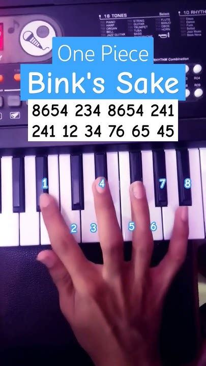 One Piece Binks Sake Easy Piano Tutorial Viral Shorts Youtube