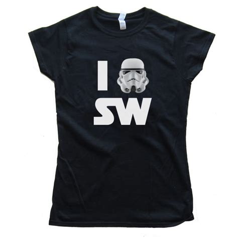 Womens I Love Star Wars Tee Shirt