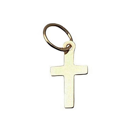 Cruz Crucifijo Oro 18k Plana Lisa 11mm Avunto