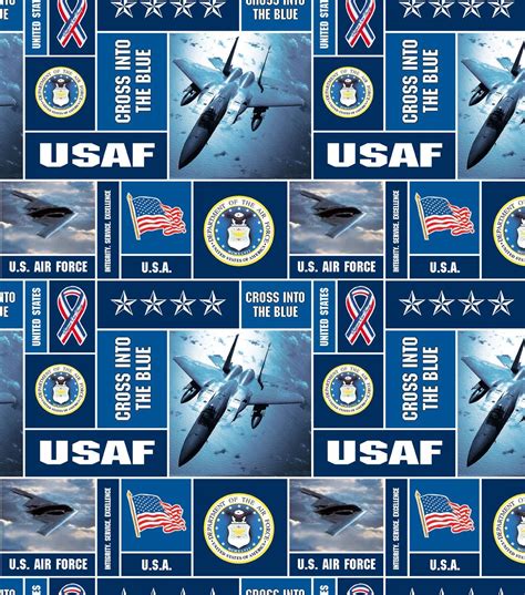 United States Air Force Fleece Fabric Allover Joann Air Force