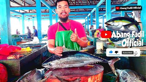 Full Video Pemotongan Ikan Beby Tuna Sirip Kuning Lepas Kulit Ekor