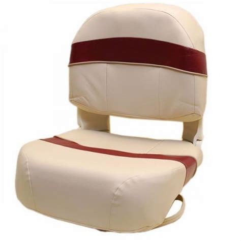 Buy TEMPRESS DELUXE TAN / BURGUNDY FOLDING BASS FISHING BOAT SEAT WITH CUSHIONS in Racine ...